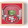 image:imageYouTheFan NFL NFL 3D StadiumView MagnetTeam Colors