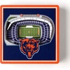 image:imageYouTheFan NFL NFL 3D StadiumView MagnetTeam Colors