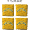 image:imageYouTheFanCornhole Bags  4PKLos Angeles Chargers  Yellow