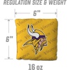 image:imageYouTheFanCornhole Bags  4PKMinnesota Vikings  Yellow