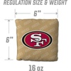 image:imageYouTheFanCornhole Bags  4PKSan Francisco 49ers  Gold