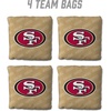 image:imageYouTheFanCornhole Bags  4PKSan Francisco 49ers  Gold