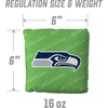 image:imageYouTheFanCornhole Bags  4PKSeattle Seahawks  Green