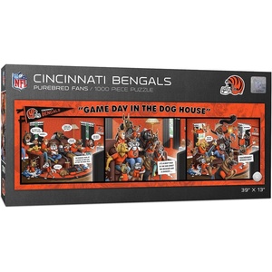 image:imageYouTheFan NFL Game Day in The Dog House  1000pc PuzzleCincinnati Bengals