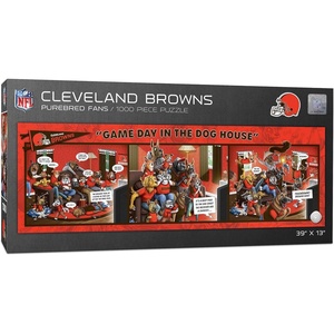 image:imageYouTheFan NFL Game Day in The Dog House  1000pc PuzzleCleveland Browns