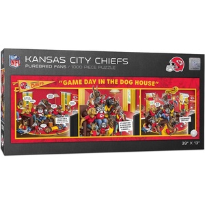 image:imageYouTheFan NFL Game Day in The Dog House  1000pc PuzzleKansas City Chiefs