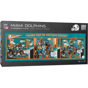 image:imageYouTheFan NFL Game Day in The Dog House  1000pc PuzzleMiami Dolphins