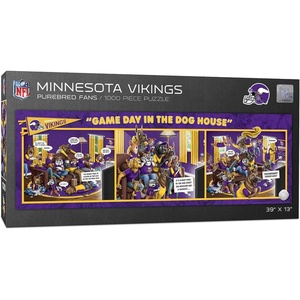 image:imageYouTheFan NFL Game Day in The Dog House  1000pc PuzzleMinnesota Vikings