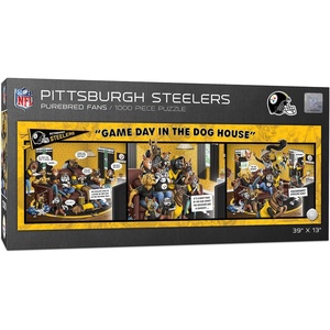 image:imageYouTheFan NFL Game Day in The Dog House  1000pc PuzzlePittsburgh Steelers