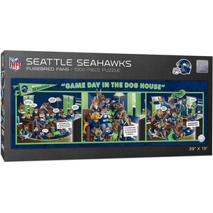 image:imageYouTheFan NFL Game Day in The Dog House  1000pc PuzzleSeattle Seahawks