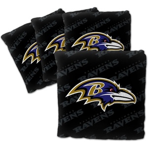 image:imageYouTheFanCornhole Bags  4PKBaltimore Ravens  Black