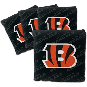image:imageYouTheFanCornhole Bags  4PKCincinnati Bengals  Black
