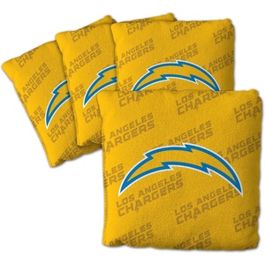 image:imageYouTheFanCornhole Bags  4PKLos Angeles Chargers  Yellow