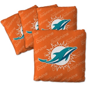 image:imageYouTheFanCornhole Bags  4PKMiami Dolphins  Orange