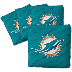 image:imageYouTheFanCornhole Bags  4PKMiami Dolphins  Teal