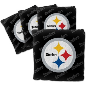 image:imageYouTheFanCornhole Bags  4PKPittsburgh Steelers  Black