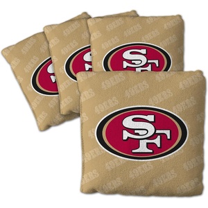 image:imageYouTheFanCornhole Bags  4PKSan Francisco 49ers  Gold