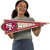 image:imageYouTheFan NFL 3D Wall Pennant precisioncrafted unique shape made of multiple layers readytohang officially licensed and stylish addition for ultimate team fanSan Francisco 49ers