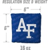image:imageYouTheFan OfficiallyLicensed NCAA Set of 4 Cornhole Bags  All Weather Regulation 6 x 6 Size  16oz Weight  Designed in USAAir Force Academy  Blue