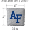 image:imageYouTheFan OfficiallyLicensed NCAA Set of 4 Cornhole Bags  All Weather Regulation 6 x 6 Size  16oz Weight  Designed in USAAir Force Academy  Grey