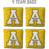 image:imageYouTheFan OfficiallyLicensed NCAA Set of 4 Cornhole Bags  All Weather Regulation 6 x 6 Size  16oz Weight  Designed in USAAppalachian State Mountaineers  Yellow