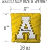 image:imageYouTheFan OfficiallyLicensed NCAA Set of 4 Cornhole Bags  All Weather Regulation 6 x 6 Size  16oz Weight  Designed in USAAppalachian State Mountaineers  Yellow
