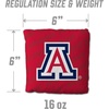 image:imageYouTheFan OfficiallyLicensed NCAA Set of 4 Cornhole Bags  All Weather Regulation 6 x 6 Size  16oz Weight  Designed in USAArizona Wildcats  Red