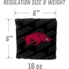 image:imageYouTheFan OfficiallyLicensed NCAA Set of 4 Cornhole Bags  All Weather Regulation 6 x 6 Size  16oz Weight  Designed in USAArkansas Razorbacks  Black