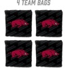 image:imageYouTheFan OfficiallyLicensed NCAA Set of 4 Cornhole Bags  All Weather Regulation 6 x 6 Size  16oz Weight  Designed in USAArkansas Razorbacks  Black