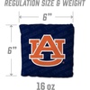 image:imageYouTheFan OfficiallyLicensed NCAA Set of 4 Cornhole Bags  All Weather Regulation 6 x 6 Size  16oz Weight  Designed in USAAuburn Tigers  Blue