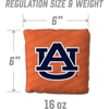 image:imageYouTheFan OfficiallyLicensed NCAA Set of 4 Cornhole Bags  All Weather Regulation 6 x 6 Size  16oz Weight  Designed in USAAuburn Tigers  Orange
