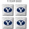 image:imageYouTheFan OfficiallyLicensed NCAA Set of 4 Cornhole Bags  All Weather Regulation 6 x 6 Size  16oz Weight  Designed in USABYU Cougars  White
