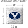 image:imageYouTheFan OfficiallyLicensed NCAA Set of 4 Cornhole Bags  All Weather Regulation 6 x 6 Size  16oz Weight  Designed in USABYU Cougars  White