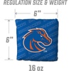 image:imageYouTheFan OfficiallyLicensed NCAA Set of 4 Cornhole Bags  All Weather Regulation 6 x 6 Size  16oz Weight  Designed in USABoise State Broncos  Blue