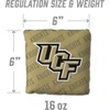 image:imageYouTheFan OfficiallyLicensed NCAA Set of 4 Cornhole Bags  All Weather Regulation 6 x 6 Size  16oz Weight  Designed in USACentral Florida Knights  Gold