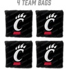 image:imageYouTheFan OfficiallyLicensed NCAA Set of 4 Cornhole Bags  All Weather Regulation 6 x 6 Size  16oz Weight  Designed in USACincinnati Bearcats  Black