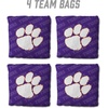 image:imageYouTheFan OfficiallyLicensed NCAA Set of 4 Cornhole Bags  All Weather Regulation 6 x 6 Size  16oz Weight  Designed in USAClemson Tigers  Purple