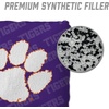 image:imageYouTheFan OfficiallyLicensed NCAA Set of 4 Cornhole Bags  All Weather Regulation 6 x 6 Size  16oz Weight  Designed in USAClemson Tigers  Purple