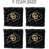 image:imageYouTheFan OfficiallyLicensed NCAA Set of 4 Cornhole Bags  All Weather Regulation 6 x 6 Size  16oz Weight  Designed in USAColorado Buffaloes  Black