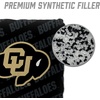 image:imageYouTheFan OfficiallyLicensed NCAA Set of 4 Cornhole Bags  All Weather Regulation 6 x 6 Size  16oz Weight  Designed in USAColorado Buffaloes  Black
