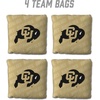 image:imageYouTheFan OfficiallyLicensed NCAA Set of 4 Cornhole Bags  All Weather Regulation 6 x 6 Size  16oz Weight  Designed in USAColorado Buffaloes  Gold