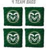 image:imageYouTheFan OfficiallyLicensed NCAA Set of 4 Cornhole Bags  All Weather Regulation 6 x 6 Size  16oz Weight  Designed in USAColorado State Rams  Green