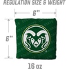 image:imageYouTheFan OfficiallyLicensed NCAA Set of 4 Cornhole Bags  All Weather Regulation 6 x 6 Size  16oz Weight  Designed in USAColorado State Rams  Green