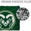 image:imageYouTheFan OfficiallyLicensed NCAA Set of 4 Cornhole Bags  All Weather Regulation 6 x 6 Size  16oz Weight  Designed in USAColorado State Rams  Green