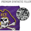 image:imageYouTheFan OfficiallyLicensed NCAA Set of 4 Cornhole Bags  All Weather Regulation 6 x 6 Size  16oz Weight  Designed in USAEast Carolina Pirates  Purple