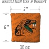 image:imageYouTheFan OfficiallyLicensed NCAA Set of 4 Cornhole Bags  All Weather Regulation 6 x 6 Size  16oz Weight  Designed in USAFlorida AM Rattler  Orange