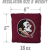 image:imageYouTheFan OfficiallyLicensed NCAA Set of 4 Cornhole Bags  All Weather Regulation 6 x 6 Size  16oz Weight  Designed in USAFlorida State Seminoles  Maroon