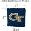 image:imageYouTheFan OfficiallyLicensed NCAA Set of 4 Cornhole Bags  All Weather Regulation 6 x 6 Size  16oz Weight  Designed in USAGeorgia Tech Yellow Jackets  Blue