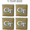 image:imageYouTheFan OfficiallyLicensed NCAA Set of 4 Cornhole Bags  All Weather Regulation 6 x 6 Size  16oz Weight  Designed in USAGeorgia Tech Yellow Jackets  Gold