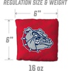 image:imageYouTheFan OfficiallyLicensed NCAA Set of 4 Cornhole Bags  All Weather Regulation 6 x 6 Size  16oz Weight  Designed in USAGonzaga Bulldogs  Red